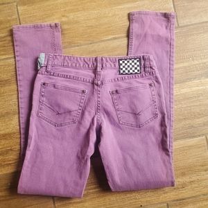 Vans Skinny Purple Denim Jeans.